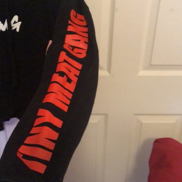 Tiny Meat Gang Cropped Hoodie - Picture 4 of 7